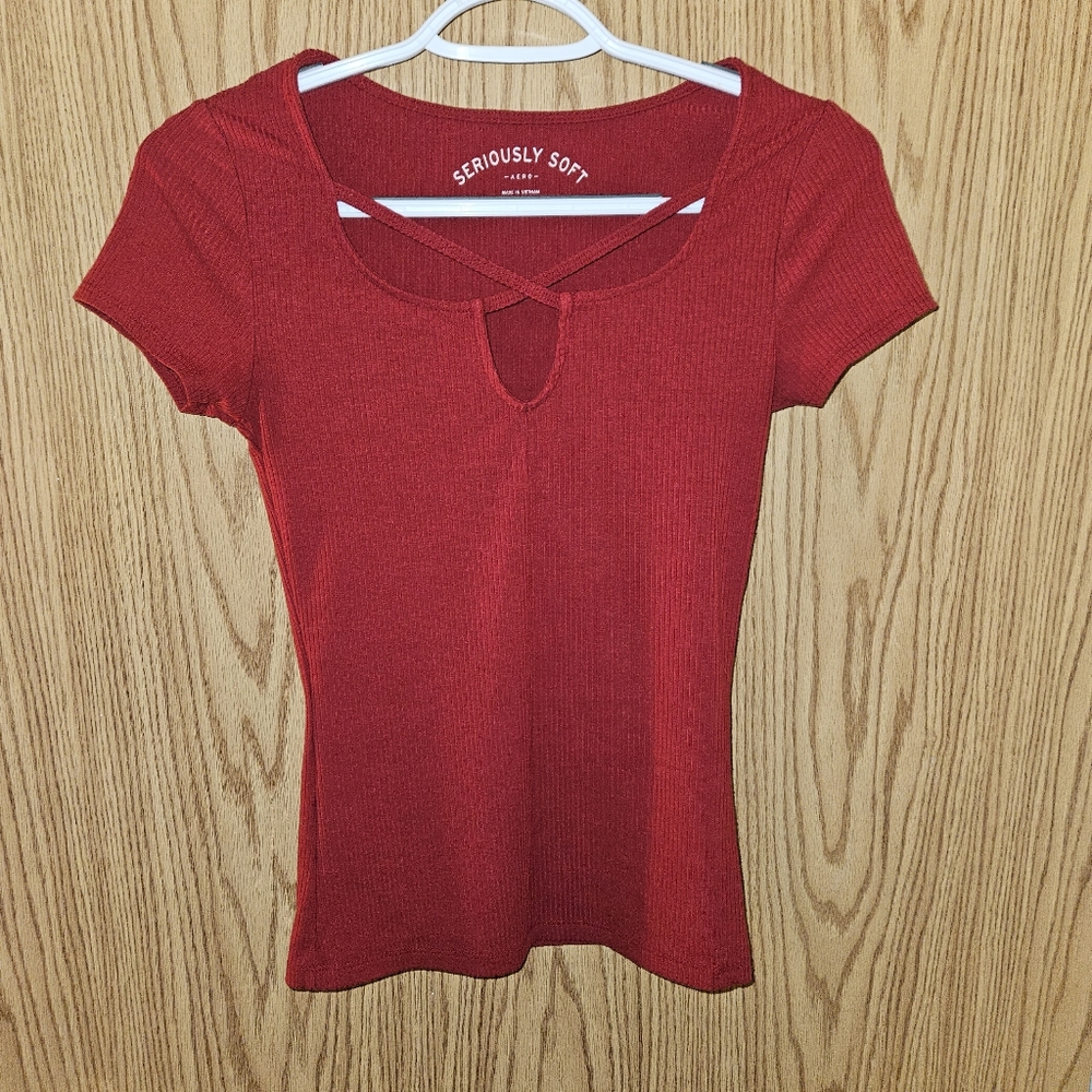 Seriously soft, red t-shirt